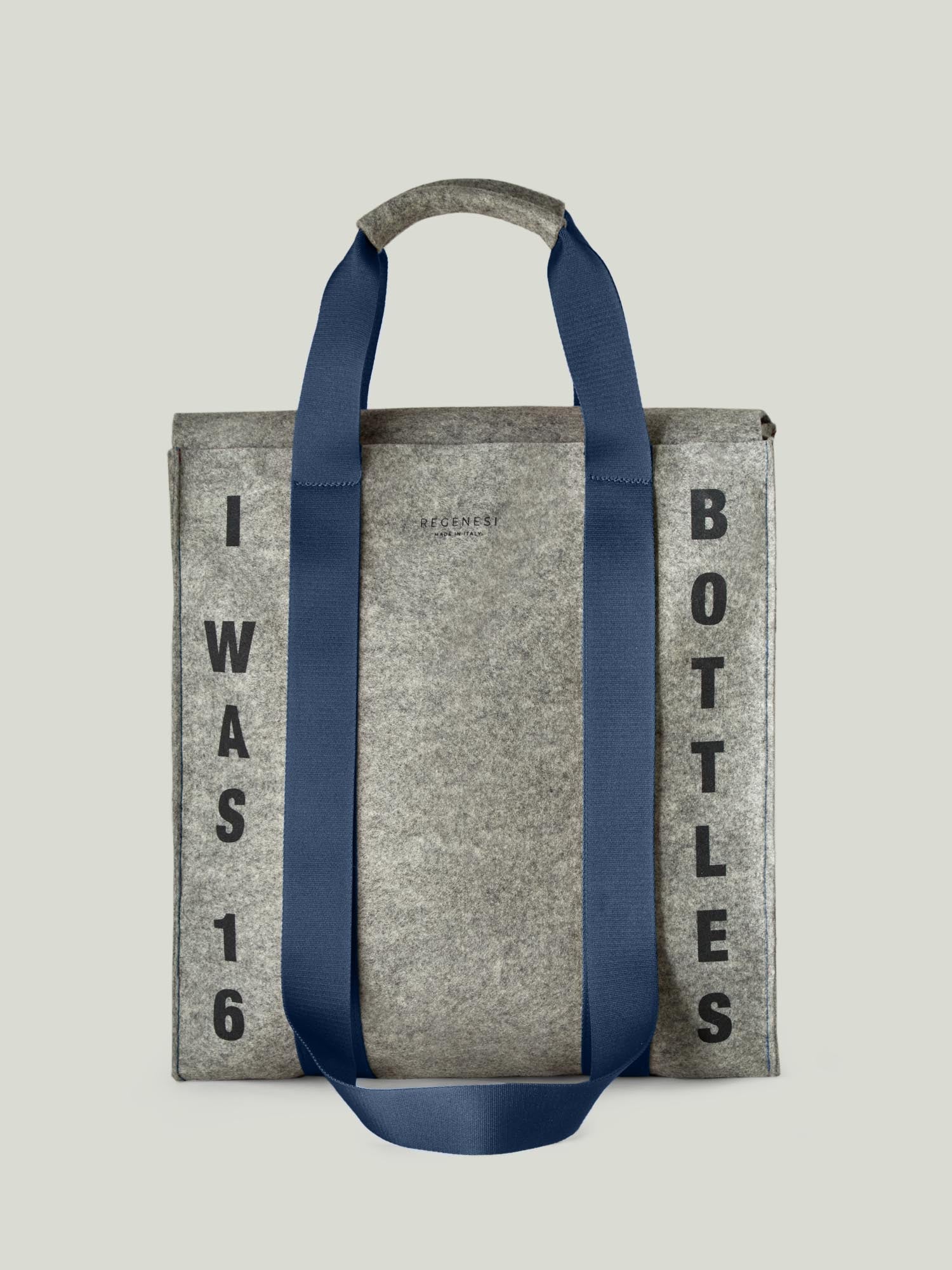 Tote bag in tessuto rigenerato Re-flag Regenesi